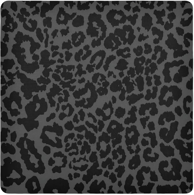 JIPONI Black Leapard Dots Makeup Bag, Self-Adhesive Magic Wrap Cloth, Portable Cosmetic Organizer, Camera Lens Protector, Travel Storage for Beauty Essentials, 17.7"x17.7"