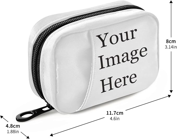Custom Pill Case 7 Day Pill Organizer Personalized Travel Pill Case Portable Weekly Pill Box Bag Container Vitamin Supplement Holder with Zipper for Family Business