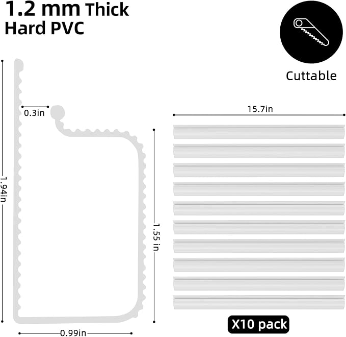 YECAYE 157in Cable Management Cord Organizer, Cable Raceway, White | Easy Install Self-Adhesive Cable Organizer,Cord Management, Desk Wire Holder for Office Organization,Child and Pet Proofing