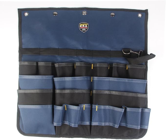PT-N018 MultiPatternal Adjustable Hanging Bag Tool Organizer, Blue