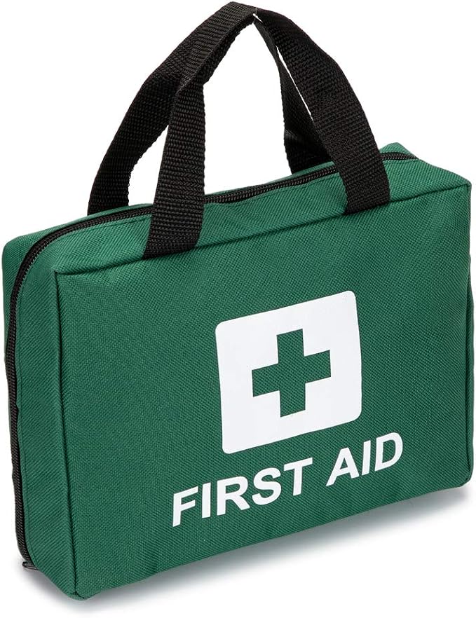 Red First Aid Bag Empty Travel Rescue Pouch First Responder Storage Medicine Emergency Bag for Car Home Office Kitchen Sport Outdoors (Green)