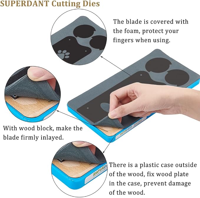 SUPERDANT Trash Bag Storage Leather Die Pet Waste Bag Storage Wooden Die Cutter Leathers Cutting Dies DIY Art Crafts Cutter for Men Women Leather Making for Handmade Lover Gifts