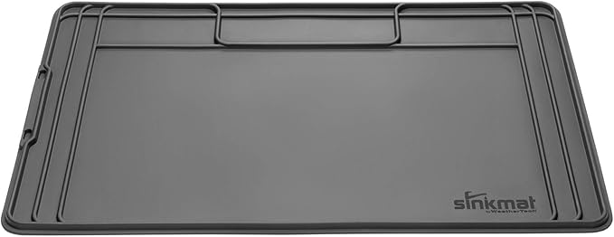WeatherTech SinkMat – Waterproof Under Sink Liner Mat for Kitchen Bathroom – 34” x 22” Inches - Durable, Flexible Tray – Home undersink Organizer Must Haves, Black