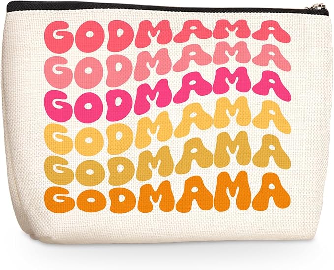 Godmother Gift Godmother Proposal Gift Cosmetic Bag Makeup Bag New Mom Gift | Best Mom Gifts Travel Toiletry Bags Appreciate Grandma Mothers Day Christmas Birthday Gifts for Women Female
