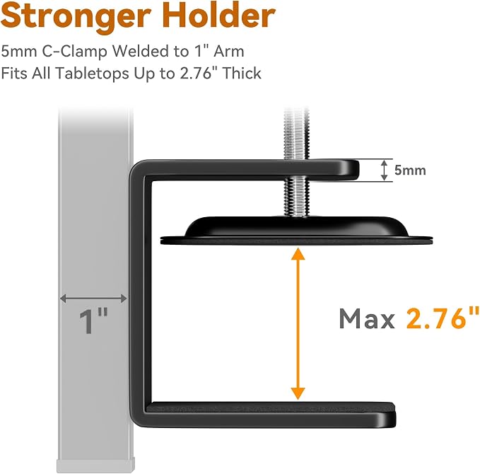 H Shape Dog Grooming Arm for Table, S Size Hammock, 42" H, 31-43" W | Heavy Duty, Adjustable Grooming Stand, Clamp Fits up to 2.76", with Hammock & 2 Nooses for Home Grooming & Nail Trimming