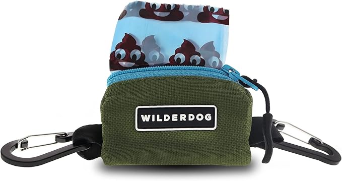 Wilderdog Dog Poop Bag Holder - Dark Green