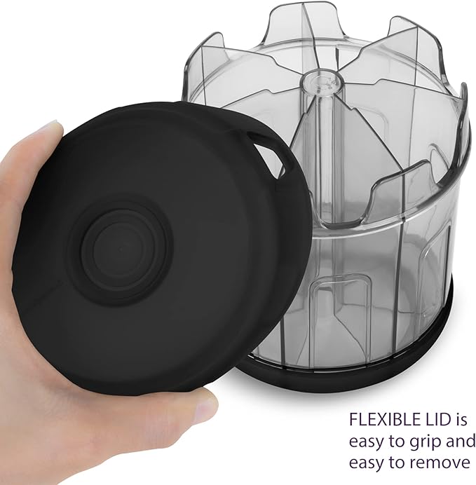 Yaklim Extra Large Supplement Organizer with XL 7 Large Compartments | TPU Soft Lid, Easy to Load and to Use, 1 Month Jumbo Vitamin Holder, Medicine Organizer Storage