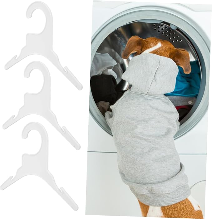 BESPORTBLE 30pcs Dog Clothes Hanger Pet Apparel Rack for Dog and Cat Clothing Hanging Racks for Indoor Closet and Pet Shop Use Non-Skid Design