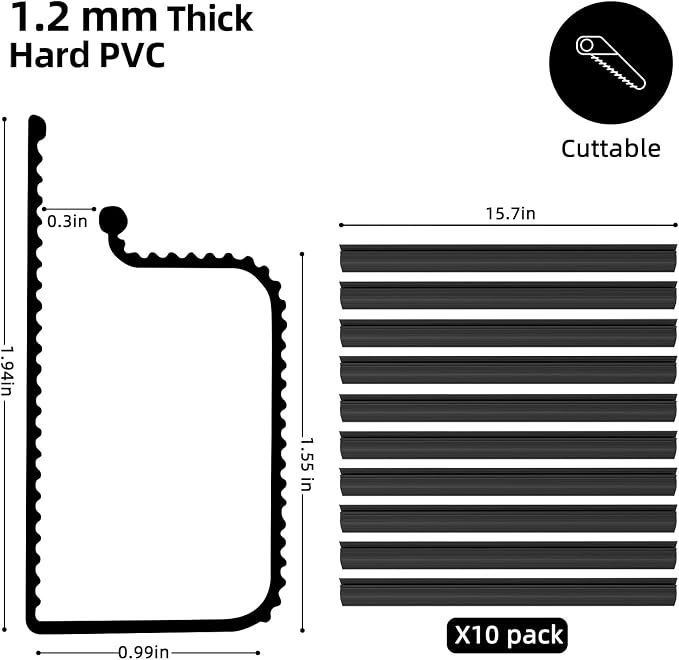 YECAYE 157in Cable Management Cord Organizer, Cable Raceway, Black | Under Desk,Easy Install Self-Adhesive Cord Hider, Cable Organizer, Cable Hider for Office Organization,Child & Pet Proof