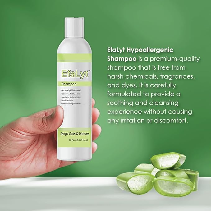 Pet Shampoo and Cream Rinse Set, Hypoallergenic Formula with Essential Fatty Acids, Natural Moisturizing for Pets, 12 fl oz (Cream Rinse)