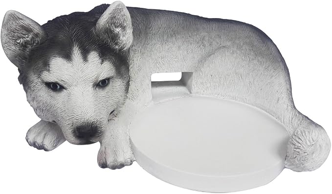 Husky Dog Crafted Statue Camera Holder Stand Guard Station for YI Dome Camera