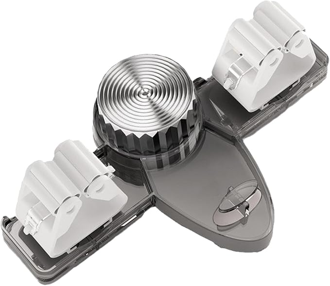 Wall Mounted Broom Mop Holder Not Punching Required Suction Mop Hanger Hooks for Bathroom Kitchen Office Utility Room
