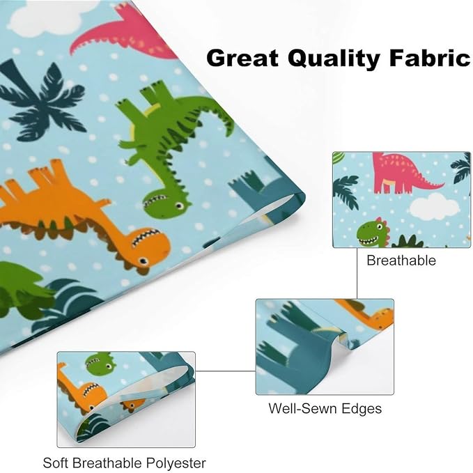 Pet Scarf for Small and Large Dogs Party Supplies, Casual Daily Use, Washable Cute Funny Cartoon Dinosaurs Sky Blue Lightweight Pet Fashion Accessories