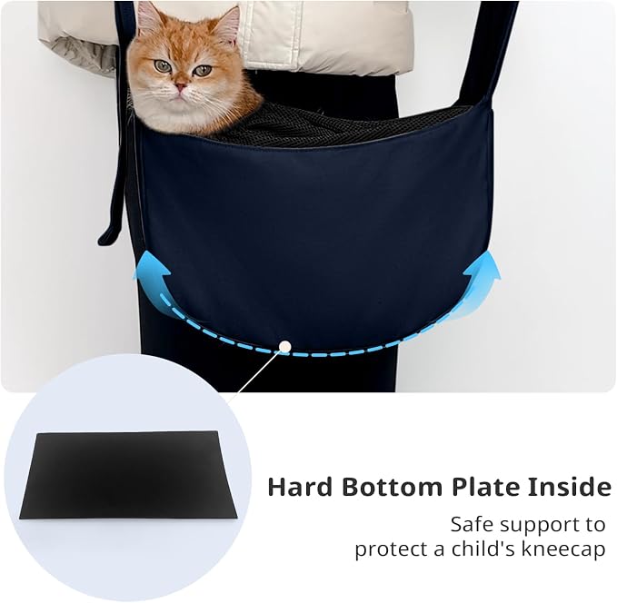 ONECUTE Dog Sling Carrier 15 lbs, Small Dog Carrier Sling for Cat & Puppies | Suitable For Carrying Pet 3-10lbs, Spacious Space So Pets Will Not Be Crowded, Adjustable Shoulder Straps And Breathable Mesh