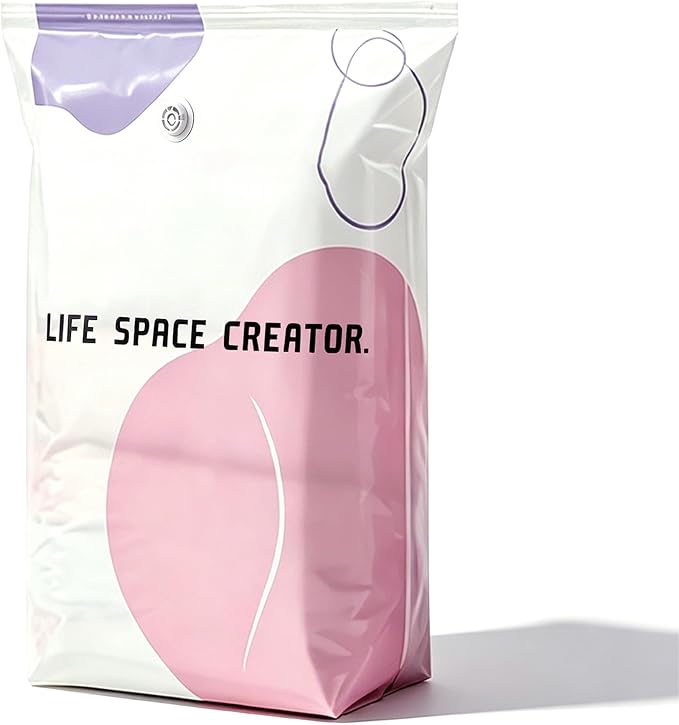 Cube Compression Space Saver Bags, No-Pump 3D Vacuum Storage Bags | Large Size Storage Solution, Protect Clothes from Moisture & Dust, Ideal for Bedding, Seasonal Gear & Travel