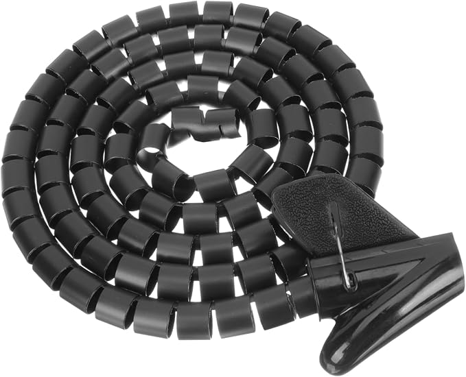Generic Cable Tube Organizer Spiral Cable Wrap Coiled Tube Sleeve Wire Loom Tubing