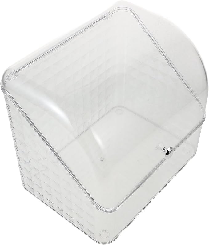 Countertop Makeup Storage Box with Lid, Pet Pp Vanity Organizer | Convenient Categorization, Spacious Storage, Versatile Use, Protection, Elegant Sophisticated Style for Dresser Top