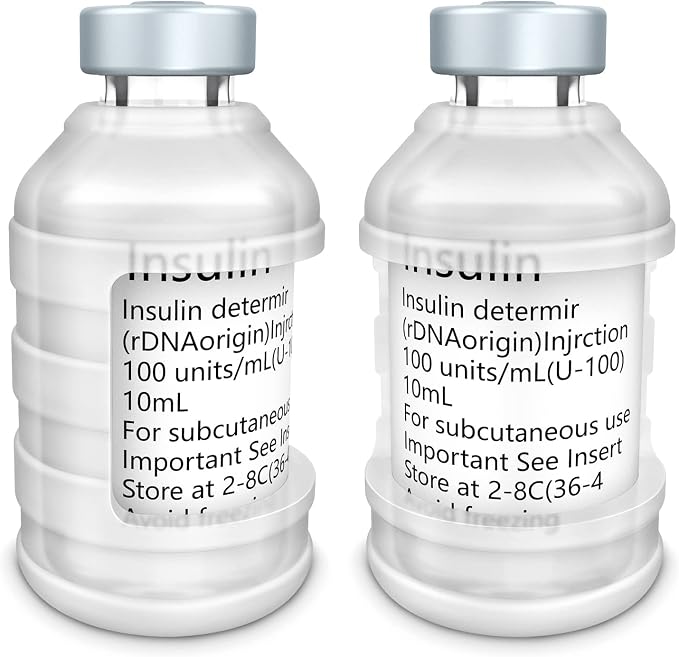 MEDMAX Insulin Via Bottle Protector Case for Diabetic, Silicone Protective Sleeve Holder for Most 10ML Insulin Vials, 2 Pack (Short Clear)