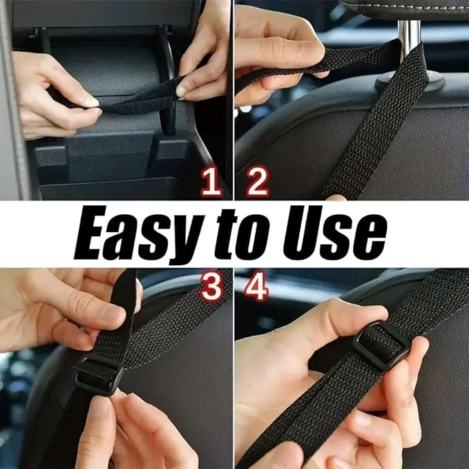 Purse Holder for Car, Car Net Pocket Handbag Holder Between Seats, Car Storage Organizer for Handbag Storage, Car Accessories, Barrier of Backseat Pet (Black)