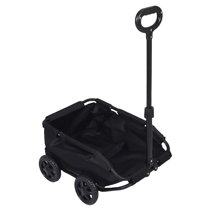 4 Wheel Pet Stroller, Pet Products Stroller Multifunctional Folding Pullable Pet Cart Portable Foldable Travel Jogger for Small Medium Dogs Cats Outdoor Camping Travel (Black)