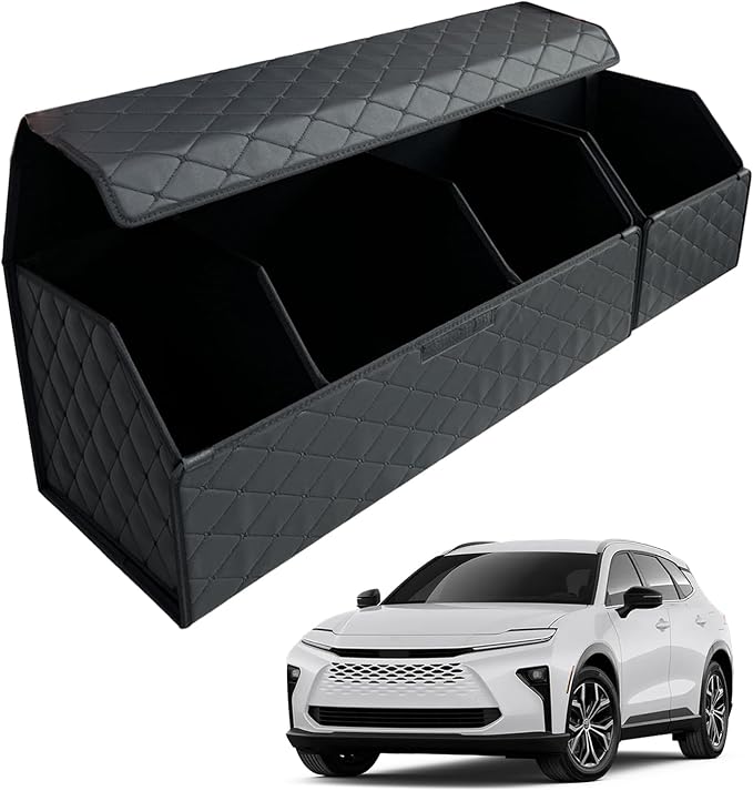 Car Trunk Organizer for For Toyota Crown Signia - Custom Fit,Large Space Outdoor Trunk Organizer with Leather,Hook and Loop Fastener,4-Layer Cover,For Toyota Crown Signia 2025