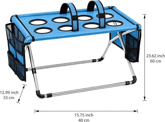 Foldable Dog Grooming Table, Pet Hammock with Stand for Small Dogs & Cats
