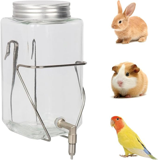 Rabbit Water Bottle, Bird Non drip Water Dispenser, Suitable for Guinea Pigs, Totoro, Rats, Hamsters and Other Small Animals(33 oz)