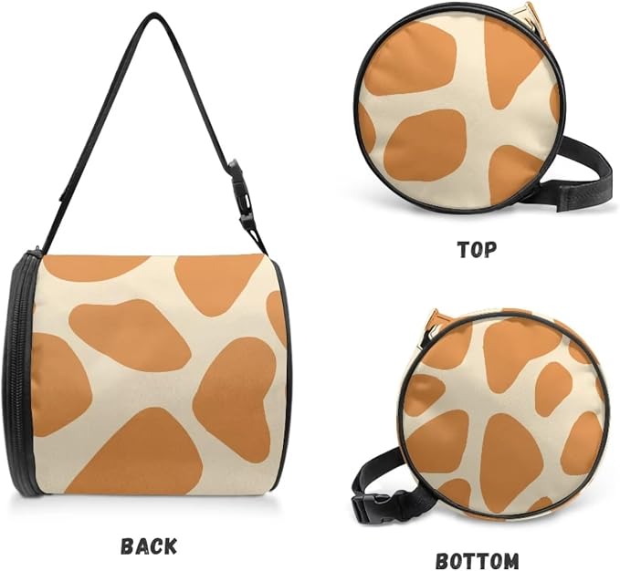 Giraffe Pattern Hanging Paper Towel Roll Holder with Adjustable Strap Water Resistant Toilet Tissue Roll Dispenser Farmhouse Handy Toilet Paper Cover Storage Holder