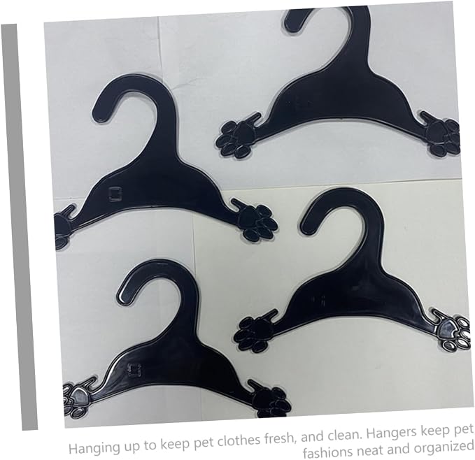 10pcs Dog Clothing Hangers Pet Clothes Organizers for Dogs and Cats for Hanging Pet Costumes and Apparel Smooth Non-Skid Design