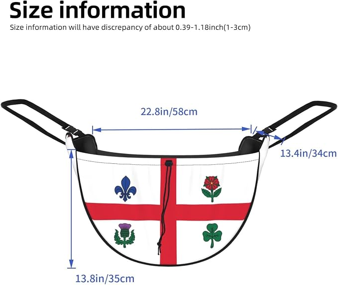 Montreal Flag Car Seat Organizer-Backseat Storage Bag for Travel | Waterproof Durable. Holds Snacks Gear Essentials. Fits Most Cars.