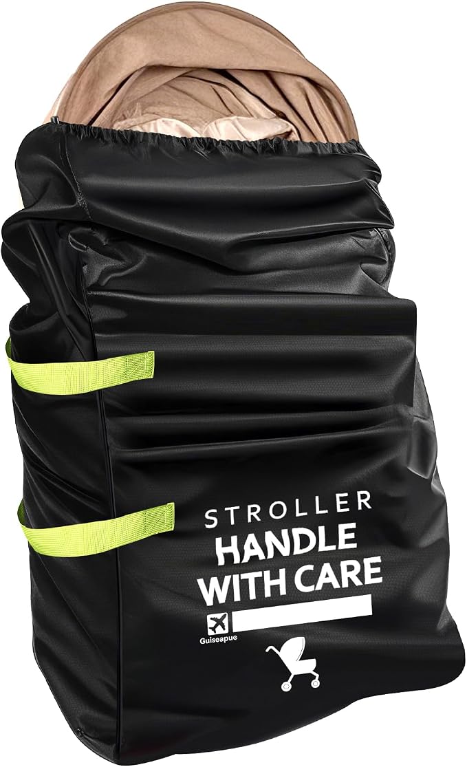 Stroller Bag for Airplane, 46" H x 21" W x 13" D, Baby Travel Essentials | Stroller Cover for Air Travel, Gate & Baggage Check,Fit Single/Double/Jogging/Umbrella/Baby Stroller Travel System as Chicco