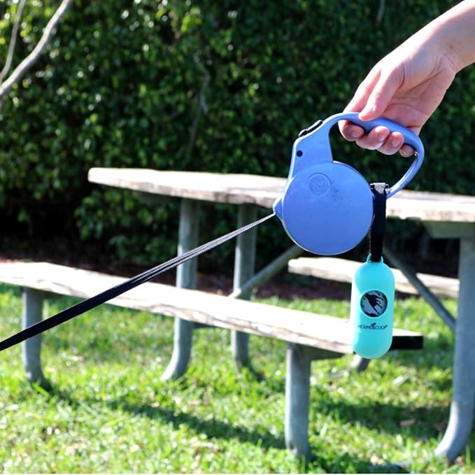 Leash Dispenser Adjustable Strap 15 Pet Waste Bags Included