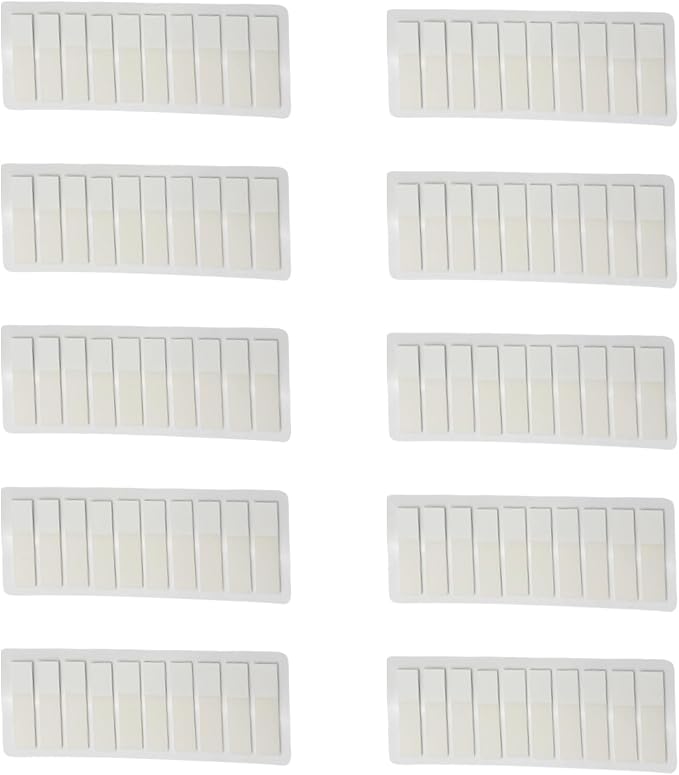 120 Counts White Clear PET Label Writable PET Page Marker Bookmarks Adhesive Notes 44x11MM Labelling Sticker for Binder Reading Notes Organizers