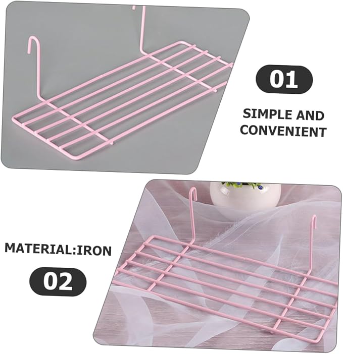 Wear-Resistant Iron Wall Grid Parrot Stand Bird Cage Platform for Small to Birds Wall Accessory with Surface and Display Easy Install