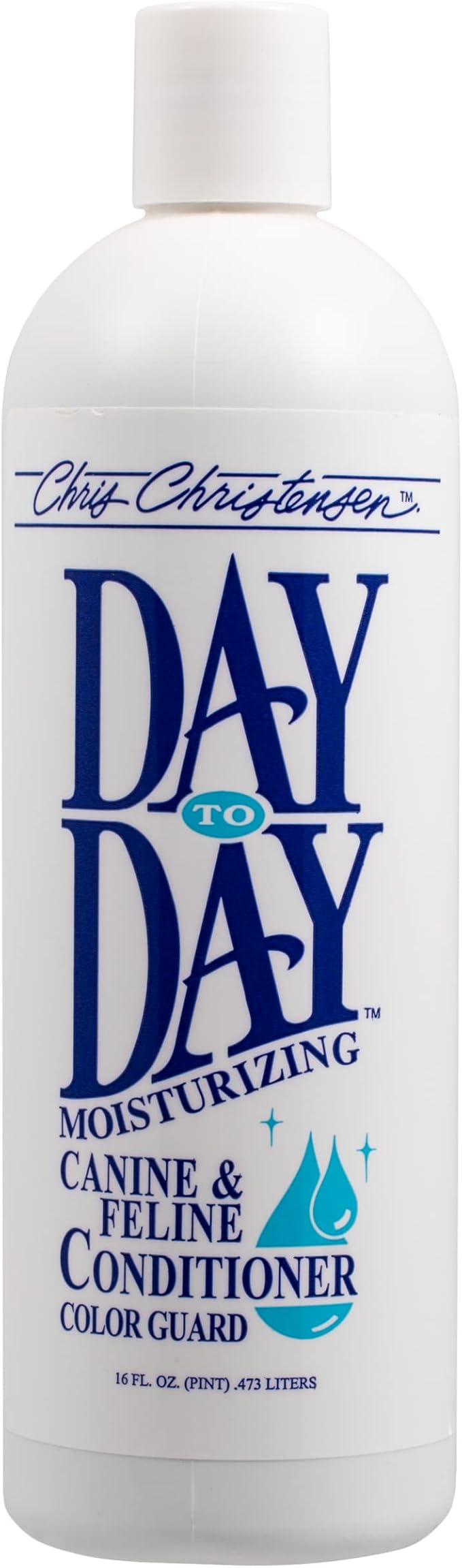 Chris Christensen Day to Day Ultra Concentrated Dog Conditioner, Makes up to 8 Bottles, Groom Like a Professional, Moisturizing, All Coat Types, for Daily Use, Made in USA, 16oz