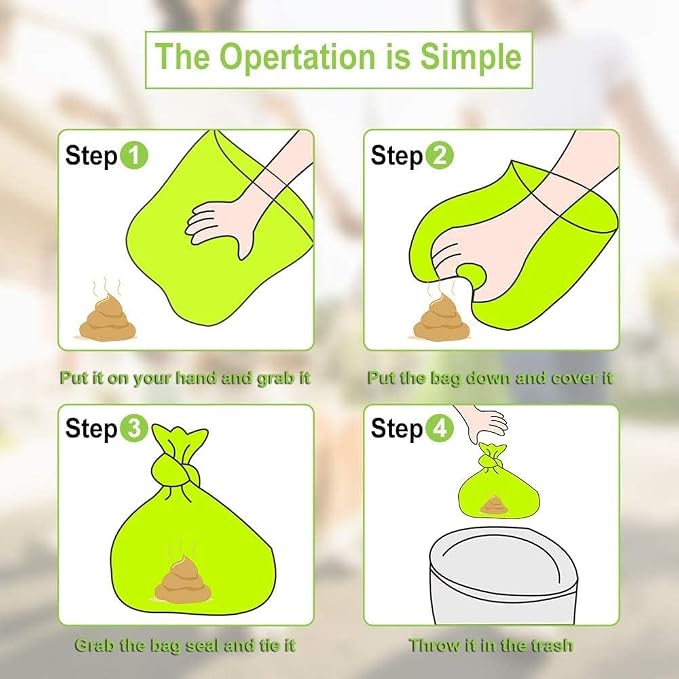 Dog Poop Pickup Bags Holder Dispenser with Standard-Sized Leak-Proof Scented Doggy Waste Bags and Carabiner with Safety Lock&Fastener Never Loose on Leash Lead Again (1 Holder 195 Bags, Pink)