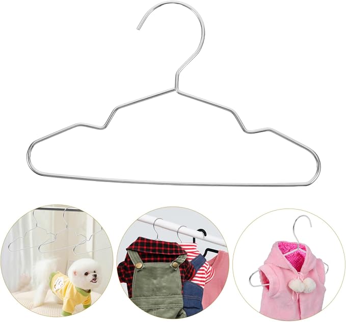 Luxshiny 10pcs Pet Storage Hanger for Cat Dog Clothes Compact Organizer Fit for Pet Apparel Drying Storing Space-Saving Design for Home