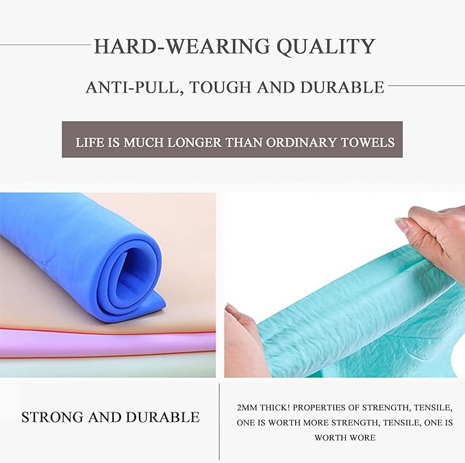 GabeFish 3 PCS Shammy Dog Towel, Quick Dry, Super Absorbent Towel for Cats, Pet Bath Towel for Drying Dogs Large 3PCS