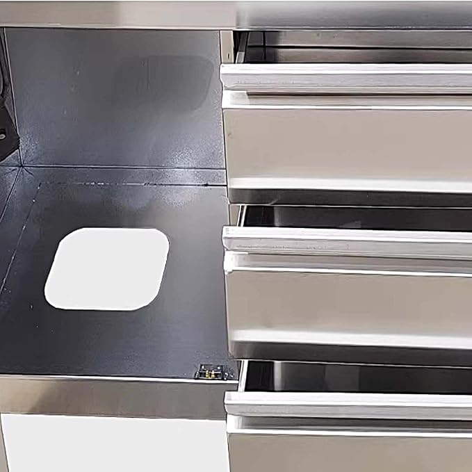 Stainless Steel Pet Operating Table with 3 Drawers and 1 Cabinet Treatment Tables for Cats And Dogs Professional Dog Grooming Table for Pet Treatment and Examination(140x60x88cm/55.1x23.6x34.6in)