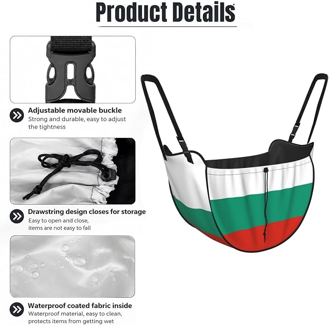 Flag of Bulgaria Car Seat Organizer-Backseat Storage Bag for Travel | Waterproof Durable. Holds Snacks Gear Essentials. Fits Most Cars.