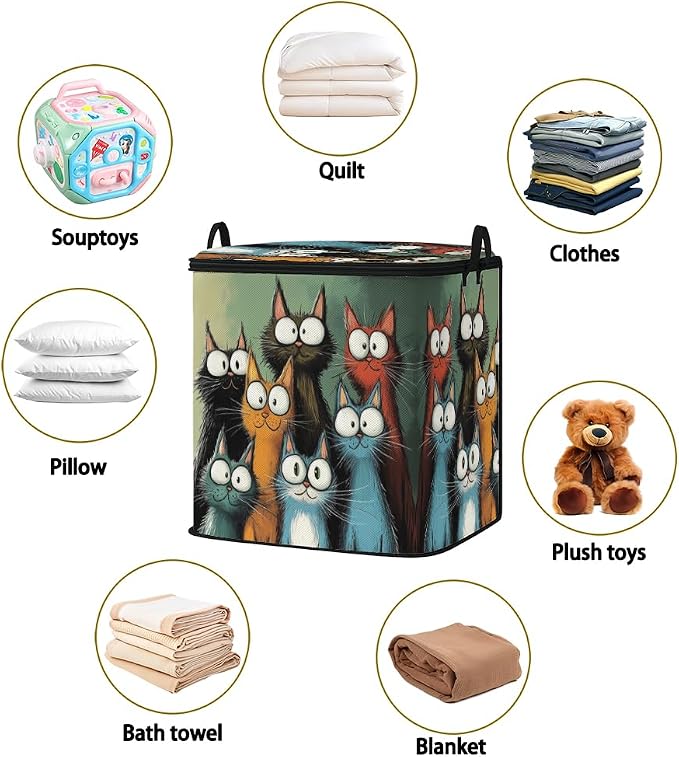 2pcs blanket storage bag for under bed,closet organizers 95L | clothing sweater sheet bedding comforter duvet quilt pillow toy storage bags with lids,dorm room essentials for containers