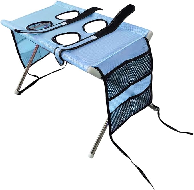 Fenteer Pet Grooming Table with Fix Straps Foldable Washing Station Grooming Stand Frame Animal Cleaning Accessories for Bathing Nail Trimming Suitable for, Blue