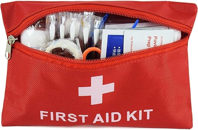 12 Pack First Aid Empty Bag, Travel Empty First Aid Kit Pouch for Emergency at Home, Office, Car, Outdoors, Boat, Camping, Hiking(Bag Only)