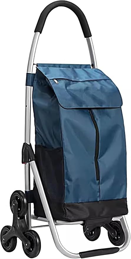 Shopping Carts for Groceries Rolling Utility Cart, Waterproof Removable Canvas Bag for Laundry Grocery, Shopping, Baggage, Picnic(F)