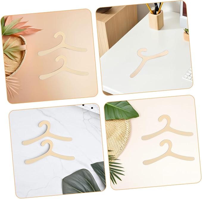 20pcs Small Pet Clothes Hangers Multi-Functional Organizer for Dog and Cat Apparel Non-Slip Plastic Rack for Efficient Storage for Costumes and Accessories