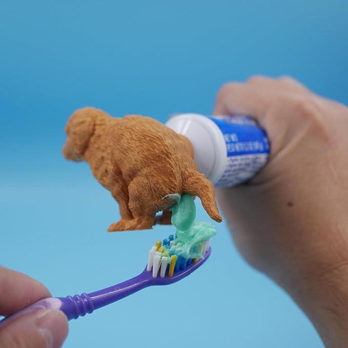 Golden Retriever Toothpaste Dispenser - Novelty Bathroom Accessory Gift for Dog Lovers