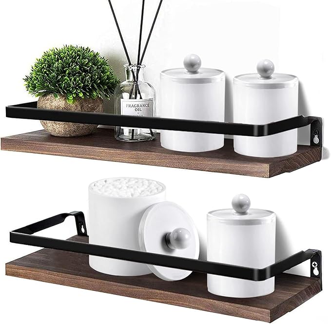 SheeChung 6 Pack Qtip Holder, White Acrylic Qtip Jars for Bathroom | (3) 10oz & (3) 12oz Shatterproof Qtip Holder Set-Bathroom Vanity Organizer for Cotton Swabs,Balls,Pads -Minimalist Decor