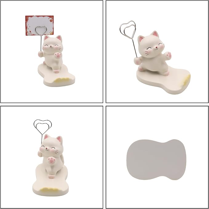 Cute Cat Phone Stand Cartoon Animal Pig Dog Phone Holder Desktop Phone Holder Stand Compatible with All Phones Cute Animal Desk Ornament