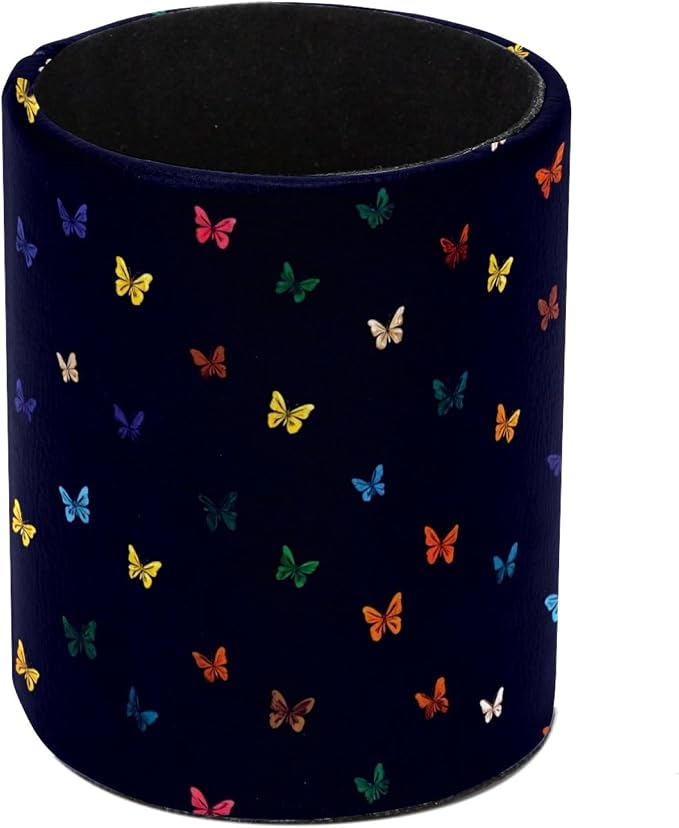 Butterflies Pen Holder, Pencil Cup Marker Brush Holder Desk Storage Case, Desktop Organizer for School Office Home Supplies