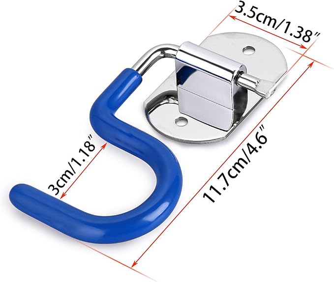 Sumnacon Mop Broom Holder Organizer, 8 Pcs S-Type Wall Mounted Cleaning Tools Organizer, Space Saver Brooms Mops Rakes Hooks Rack, Stainless Steel Heavy Duty Brooms Mops Hook for Kitchen Garage